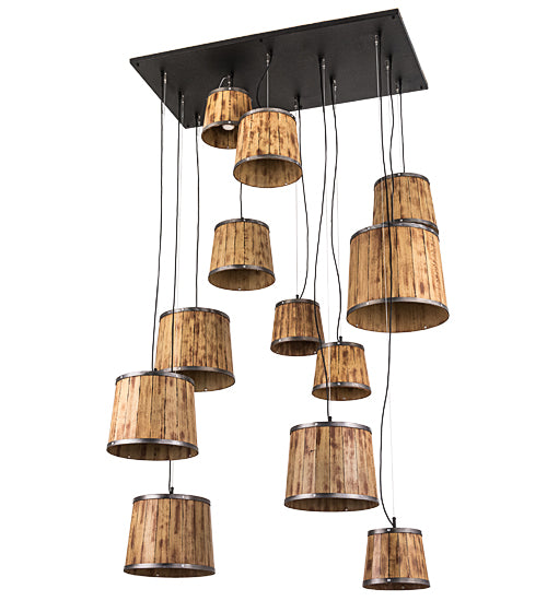 Meyda Tiffany Wine Barrel 189726 Pendant Light - Steel