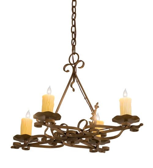 Meyda Tiffany Elianna 189728 Chandelier Light - Rust