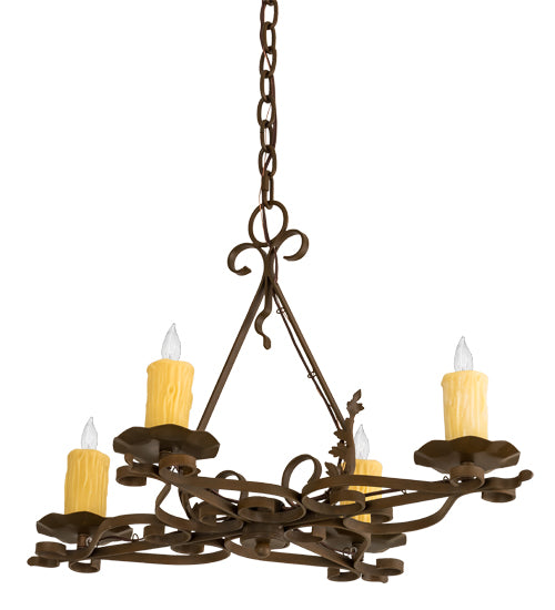 Meyda Tiffany Elianna 189728 Chandelier Light - Rust