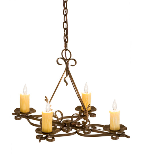 Meyda Tiffany Elianna 189728 Chandelier Light - Rust