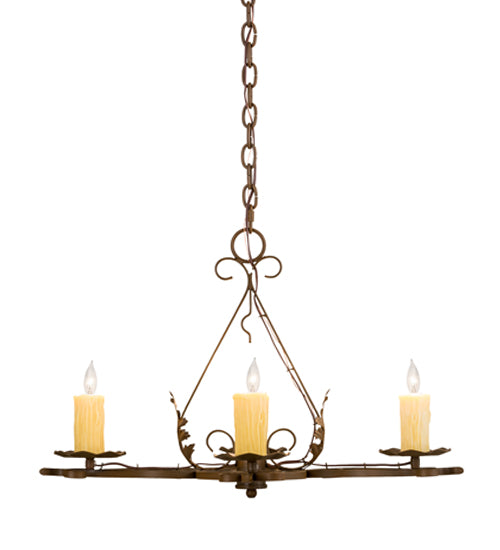 Meyda Tiffany Elianna 189728 Chandelier Light - Rust