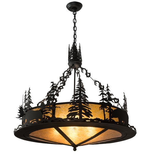 Meyda Tiffany Wildlife At Dusk 189730 Pendant Light - Textured Black
