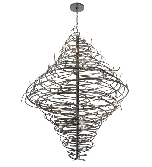 Meyda Tiffany Cyclone 189763 Chandelier Light - Cosmic Silver Vein Bake