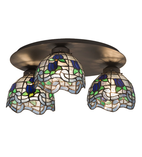 Meyda Tiffany Roseborder 189790 Ceiling Light - Oil Rubbed Bronze