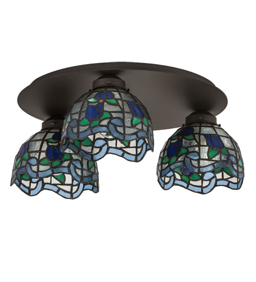 Meyda Tiffany Roseborder 189790 Ceiling Light - Oil Rubbed Bronze