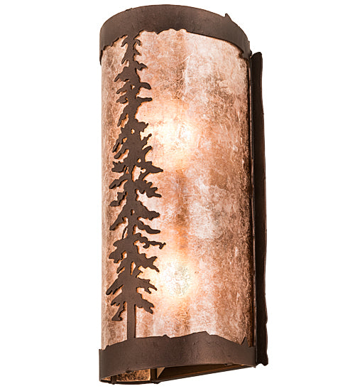 Meyda Tiffany Tall Pines 189847 Wall Light - Mahogany Bronze