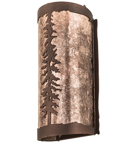 Meyda Tiffany Tall Pines 189847 Wall Light - Mahogany Bronze