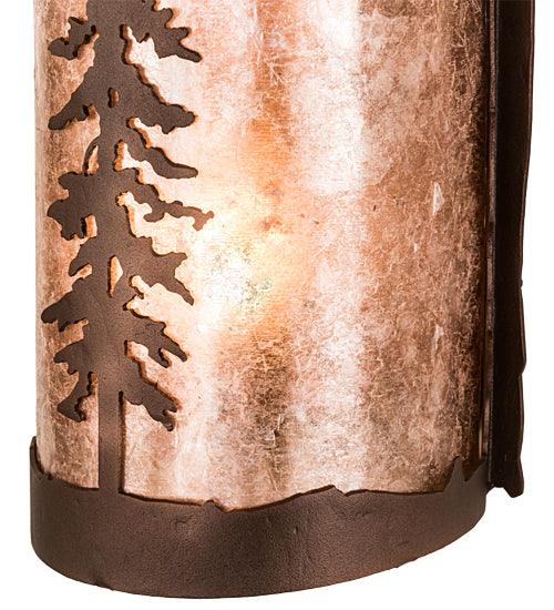 Meyda Tiffany Tall Pines 189847 Wall Light - Mahogany Bronze