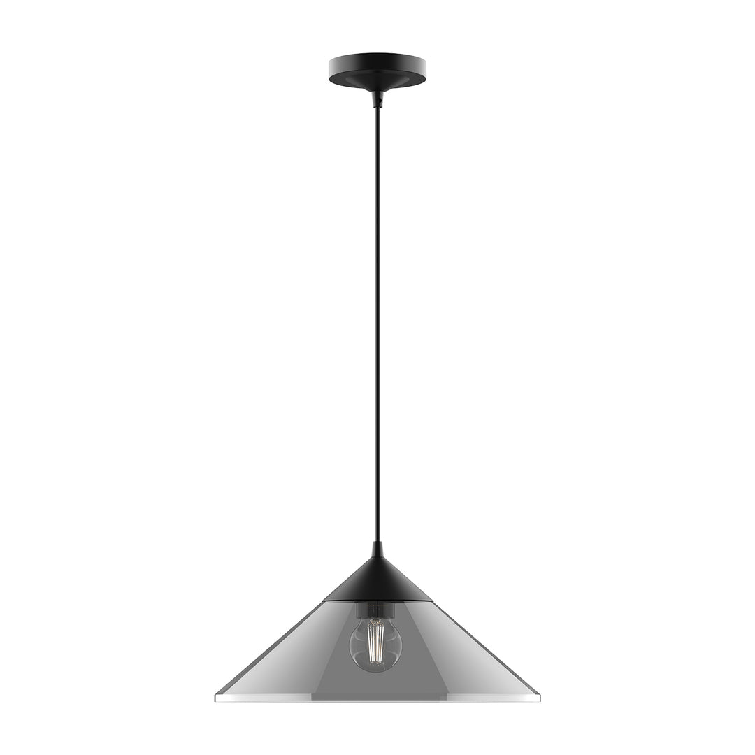 Alora Mood mauer PD521015MBSM Pendant Light - Matte Black/Smoked