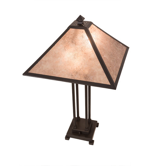 Meyda Tiffany Lighting 190083 Sutter Two Light Table Lamp Lamp Bronze / Dark
