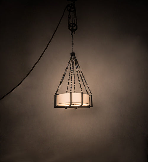 Meyda Tiffany Cilindro 190118 Pendant Light - Wrought Iron