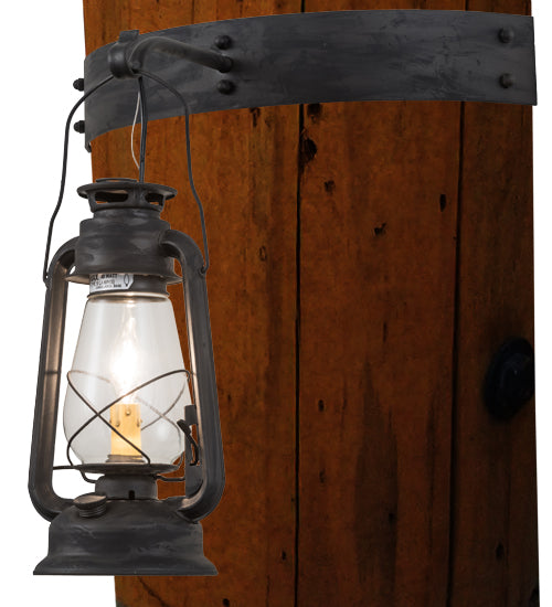 Meyda Tiffany Miners Lantern 190213 Wall Light - Costello Black