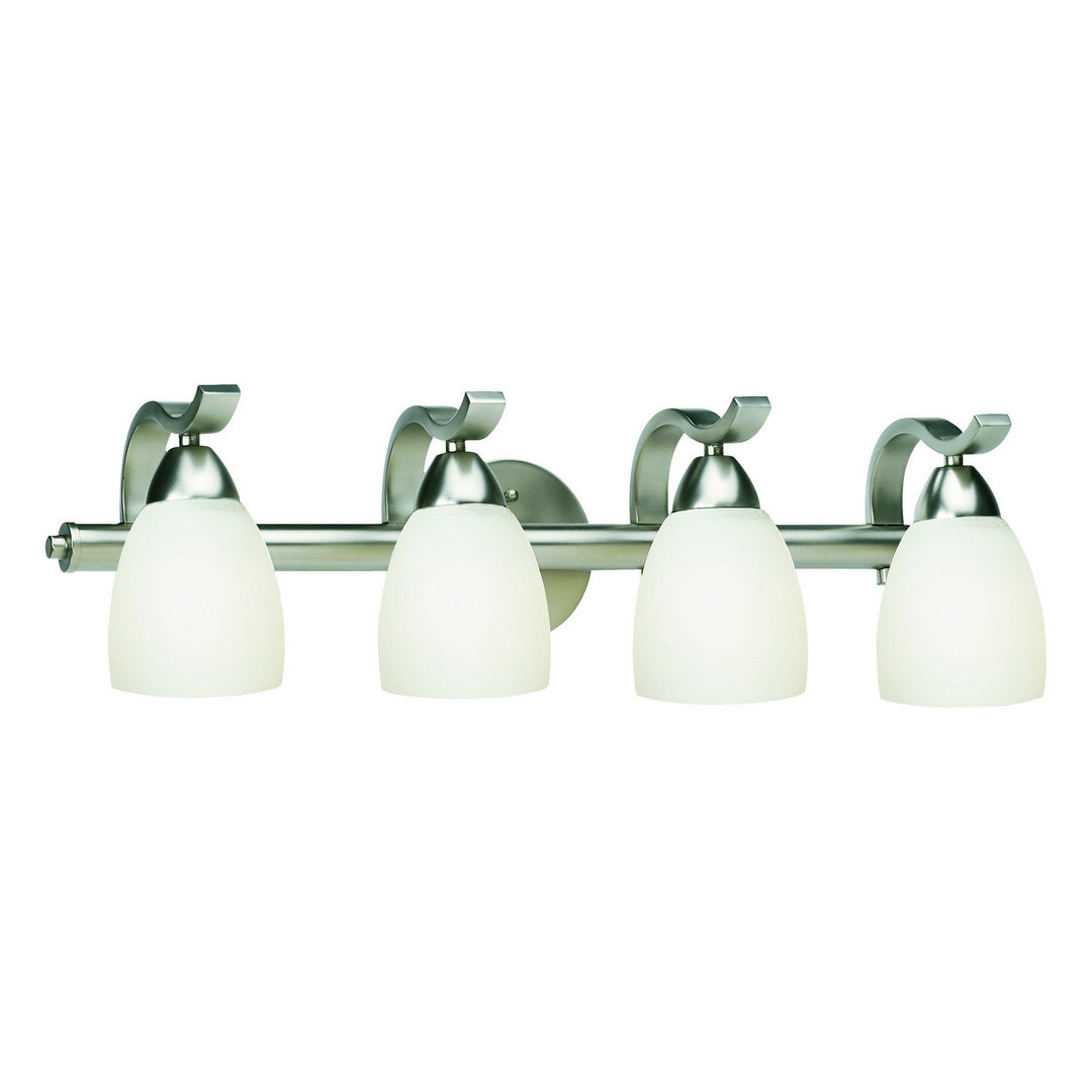Forte 5045-04-55 Bath Vanity Light 26 in. wide - Brushed Nickel