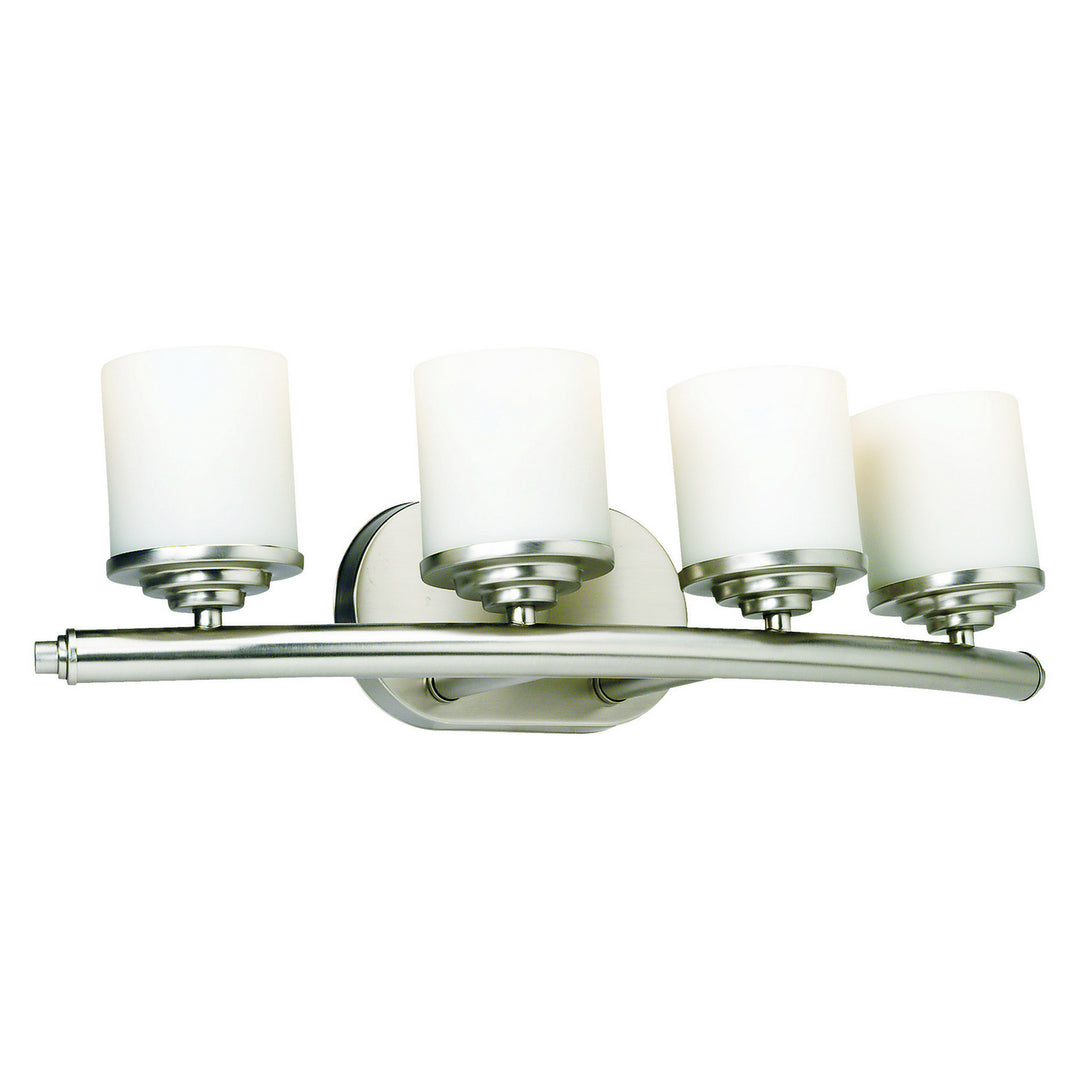 Forte 5105-04-55 Bath Vanity Light 24 in. wide - Brushed Nickel