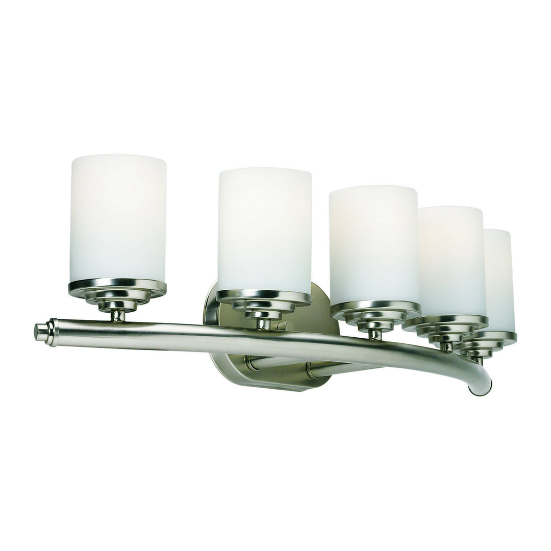 Forte 5105-05-55 Bath Vanity Light 29 in. wide - Brushed Nickel