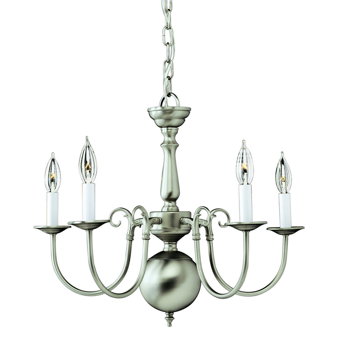Forte 2500-05-55 Chandelier Light - Brushed Nickel