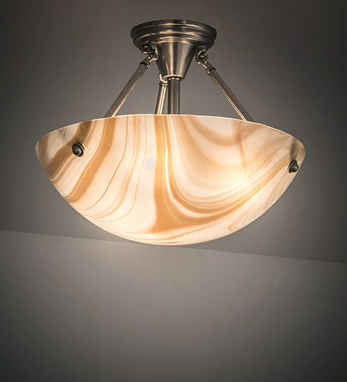 Meyda Tiffany Metro 190546 Ceiling Light - Brushed Nickel