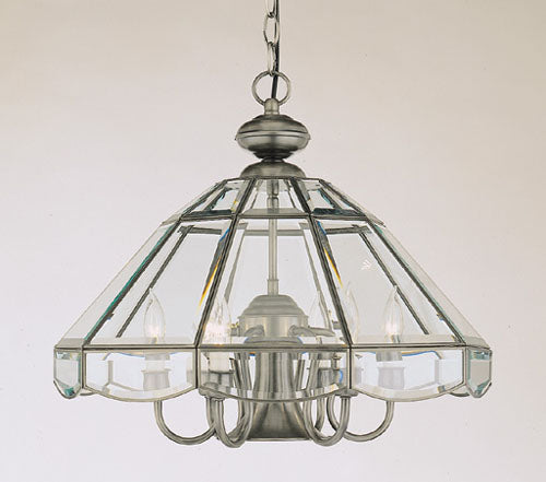 Forte Antique Pewter B 3054-07-34 Chandelier Light - Antique Pewter