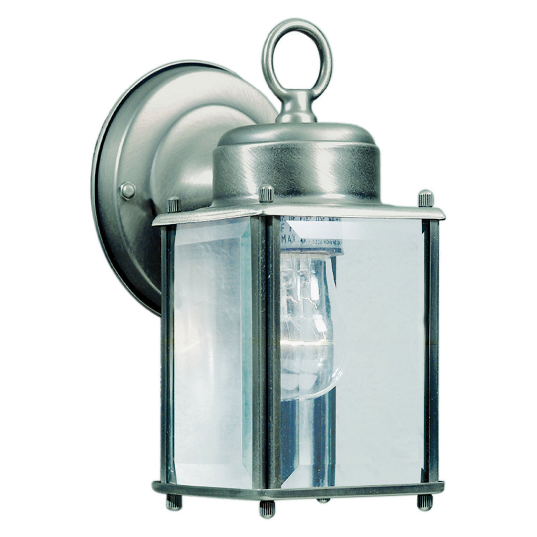 Forte Lighting 1005-01-54  One Light Outdoor Lantern Outdoor Pewter, Nickel, Silver