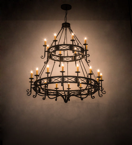 Meyda Tiffany Gina 190675 Chandelier Light - Timeless Bronze