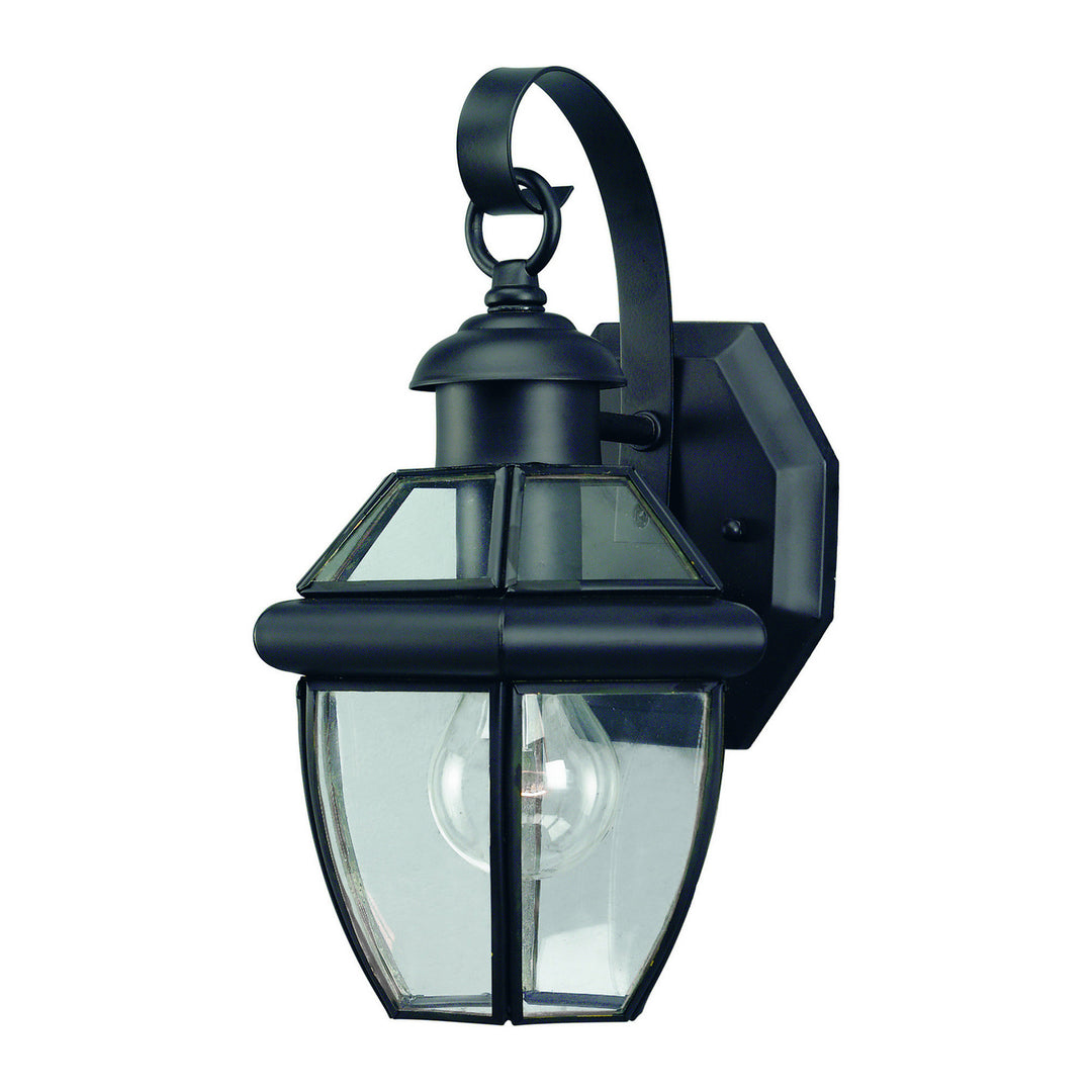 Forte Lighting 1101-01-04  One Light Outdoor Lantern Outdoor Black