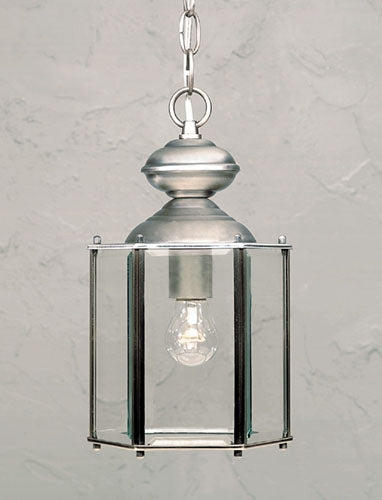 Forte Lighting 1116-01-54 Olde Nickel B One Light Outdoor Hanging Lantern Outdoor Pewter, Nickel, Silver