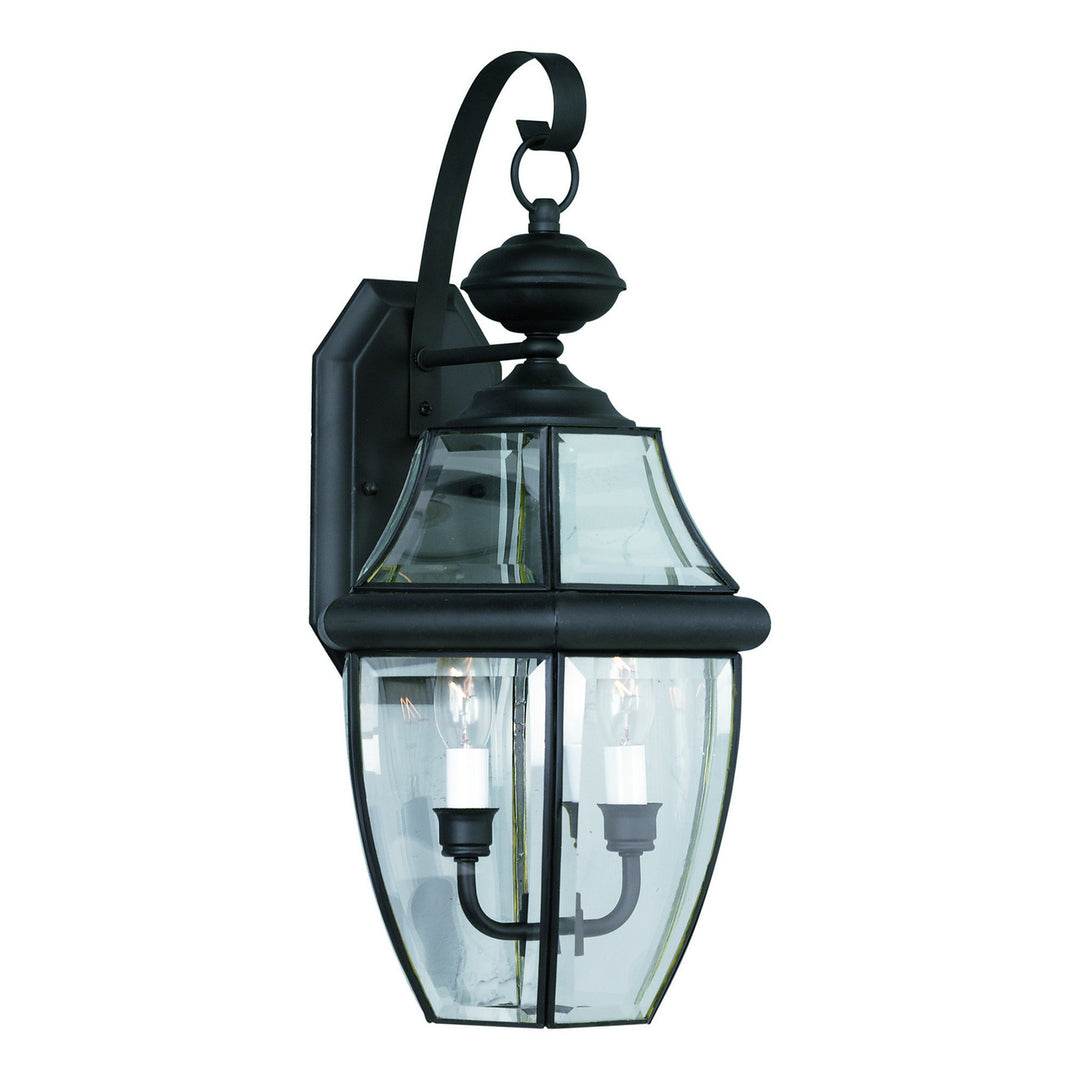 Forte Lighting 1301-02-04  Two Light Outdoor Lantern Outdoor Black