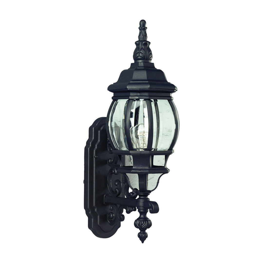 Forte Lighting 1701-01-04  One Light Outdoor Lantern Outdoor Black