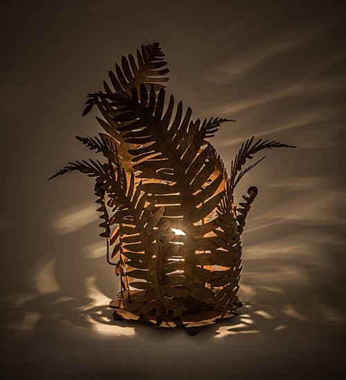 Meyda Tiffany Lighting 190825 Fern One Light Table Lamp Lamp Bronze / Dark