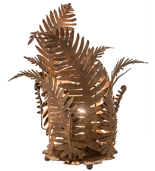 Meyda Tiffany Lighting 190825 Fern One Light Table Lamp Lamp Bronze / Dark