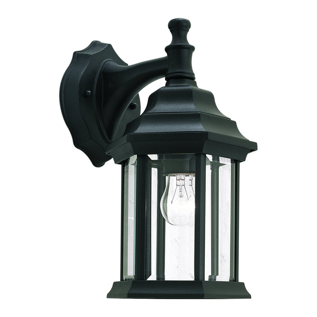 Forte Lighting 1715-01-04  One Light Outdoor Lantern Outdoor Black