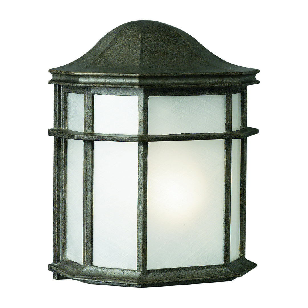Forte Lighting 1719-01-59  One Light Outdoor Lantern Outdoor Pewter, Nickel, Silver