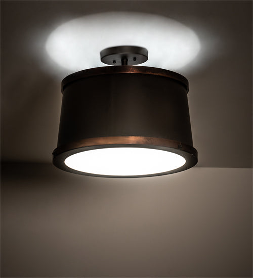 Meyda Tiffany Cilindro 190873 Ceiling Light - Vintage Copper,Oil Rubbed Bronze