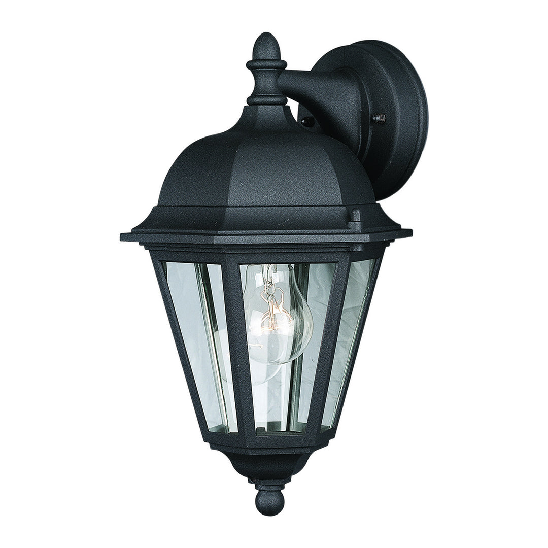 Forte Lighting 1761-01-04  One Light Outdoor Lantern Outdoor Black