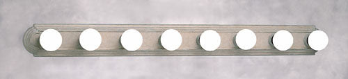 Forte Lighting 5245-08-09 Vanity Aa Eight Light Bath Strip Utility Light Two-Tone