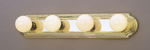 Forte Lighting 5245-04-25 Vanity Bb Four Light Bath Strip Utility Light Two-Tone