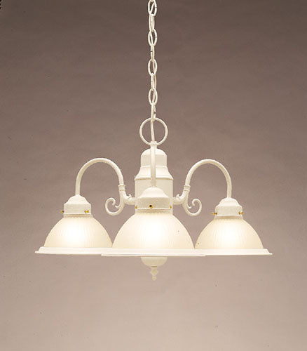 Forte Chandeliers Textured White 2063-03-23 Chandelier Light - Textured White