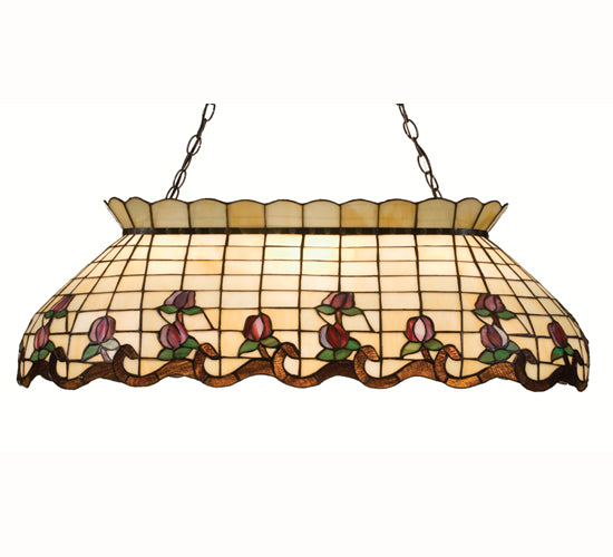 Meyda Tiffany Roseborder 19136 Pendant Light - Craftsman Brown