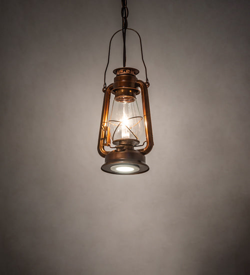 Meyda Tiffany Miners Lantern 191516 Pendant Light - Vintage Copper