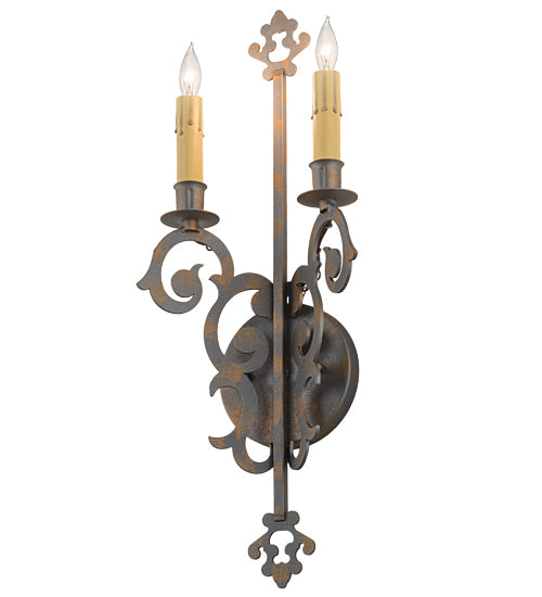 Meyda Tiffany Aneila 191582 Wall Light - French Bronzed