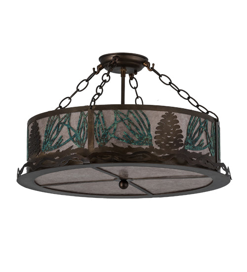 Meyda Tiffany Mountain Pine 191691 Ceiling Light - Antique Copper