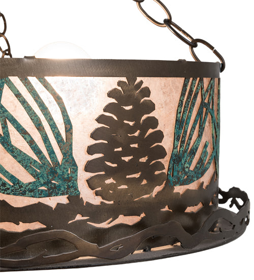 Meyda Tiffany Mountain Pine 191691 Ceiling Light - Antique Copper