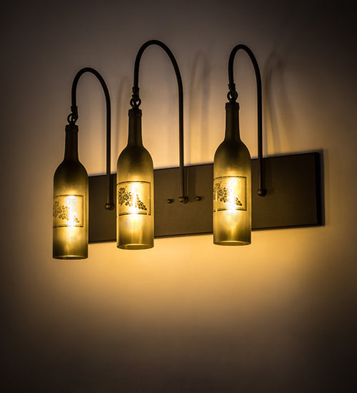 Meyda Tiffany Tuscan Vineyard 191814 Bath Vanity Light 24 in. wide - Brass Tint