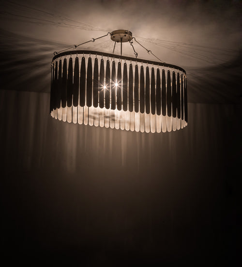 Meyda Tiffany Gibson 191834 Chandelier Light - Antique Silver