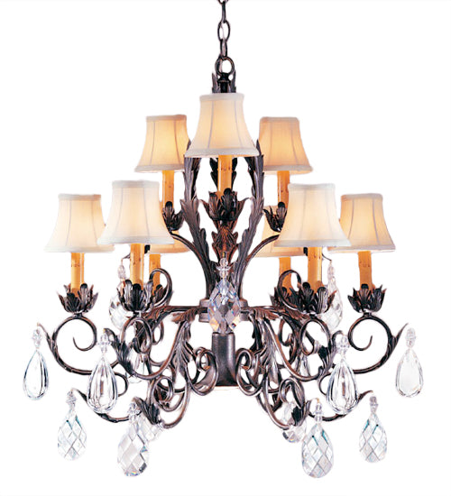 Meyda Tiffany New Country French 191859 Ceiling Light - French Bronzed,Crystal