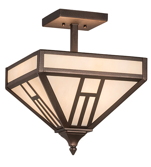 Meyda Tiffany H" Mission" 191901 Ceiling Light - Mahogany Bronze