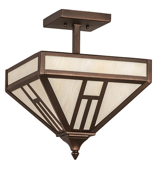 Meyda Tiffany H" Mission" 191901 Ceiling Light - Mahogany Bronze