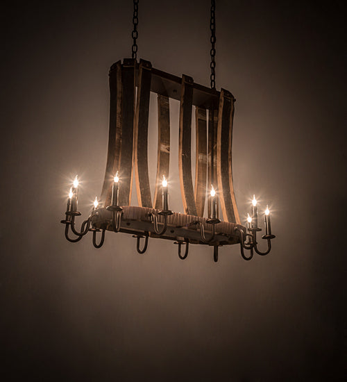 Meyda Tiffany Barrel Stave 191902 Pendant Light - Mahogany Bronze