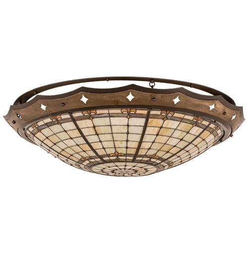 Meyda Tiffany Fleur-De-Lite 191949 Ceiling Light - Mahogany Bronze