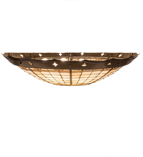 Meyda Tiffany Fleur-De-Lite 191949 Ceiling Light - Mahogany Bronze